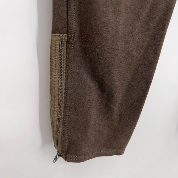 Athleta Brown Moto Skinny Pants with Zippers - Size 6P - Picture 7 of 11